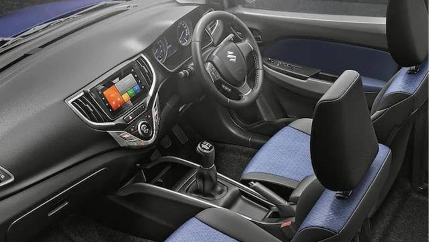 A touchscreen infotainment panel and two airbags are available inside A touchscreen infotainment panel and two airbags are available inside
