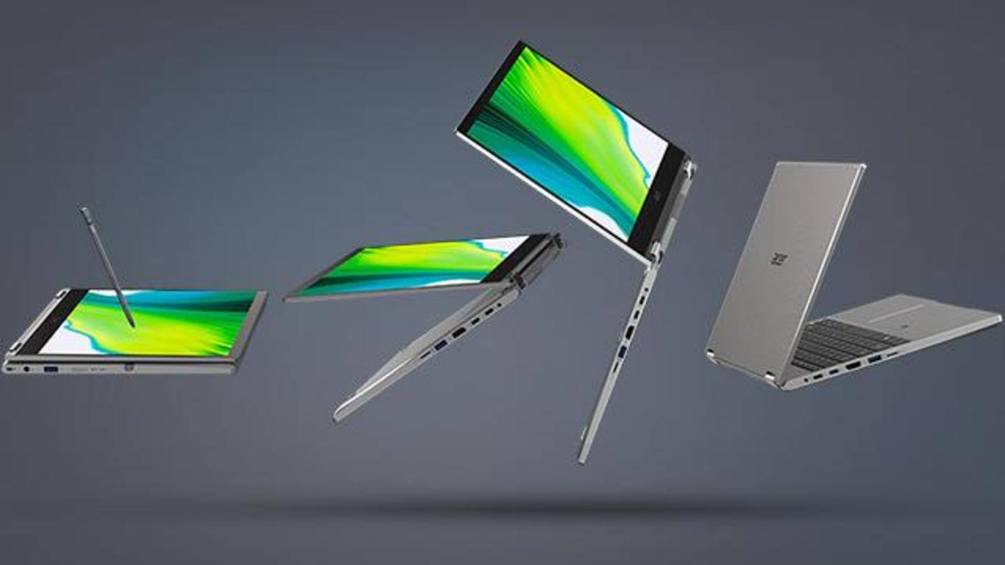 The Acer Spin 3 convertible laptop starts at Rs. 74,999 The Acer Spin 3 convertible laptop starts at Rs. 74,999