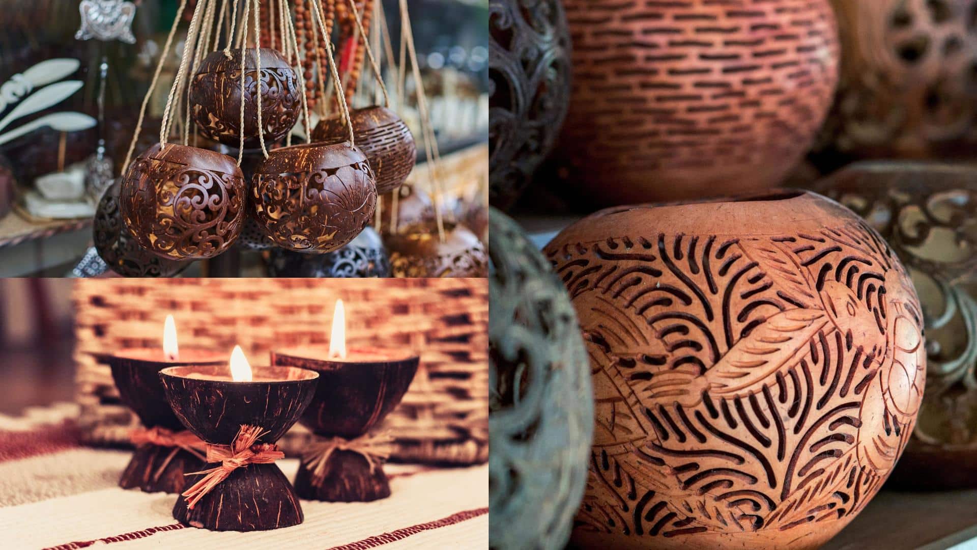 5 ways coconut shells can spruce up your home decor