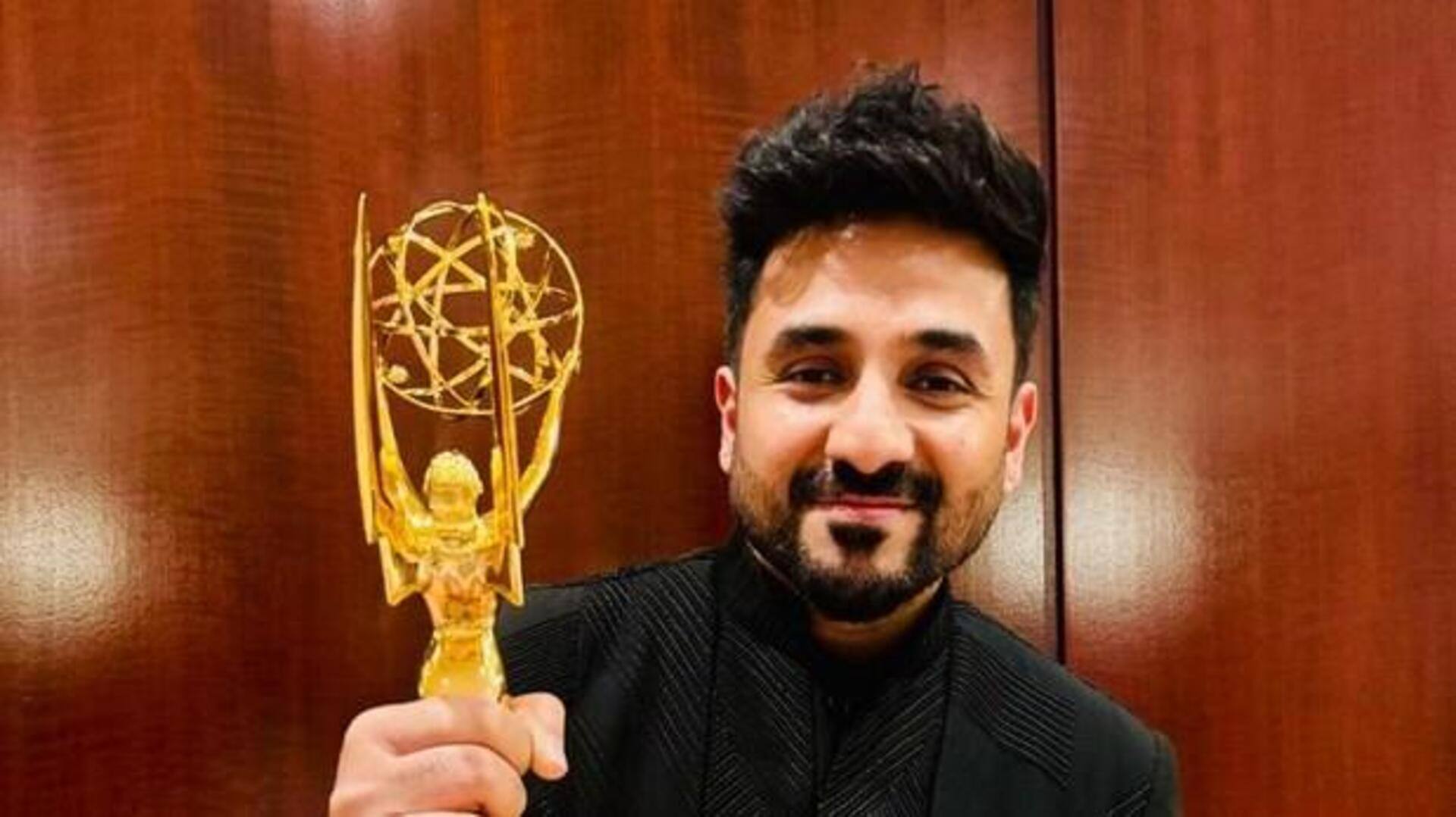 Emmy 2023: Vir Das returns to Mumbai, poses for photos