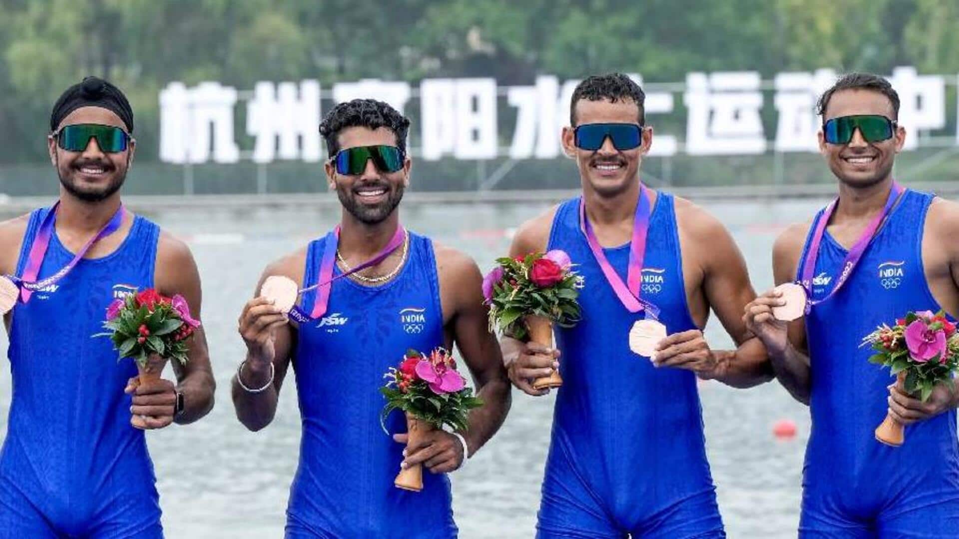 Asian Games: India secure bronze in rowing men's fours event