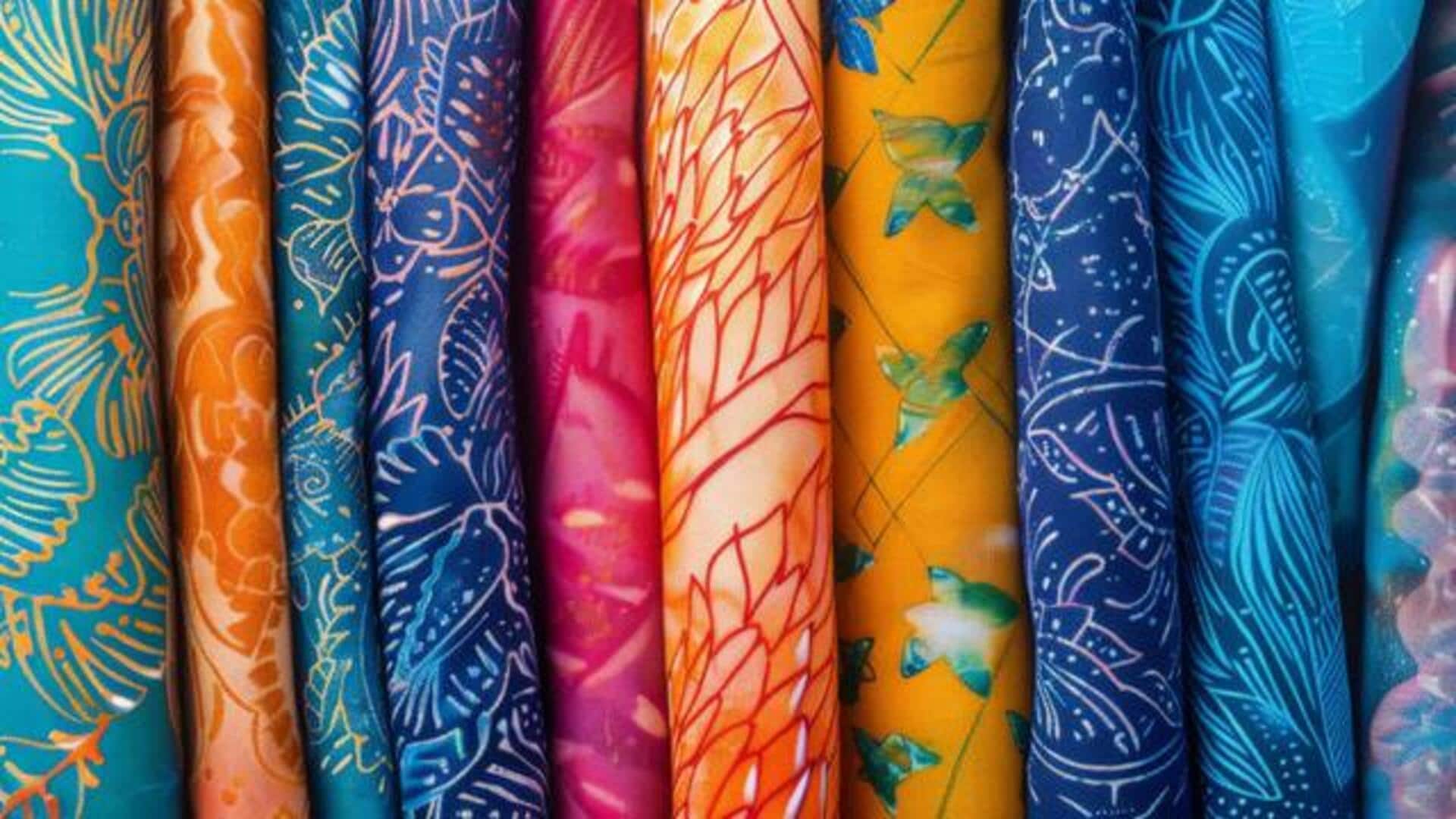 Winter accessory essentials: Batik-print stoles