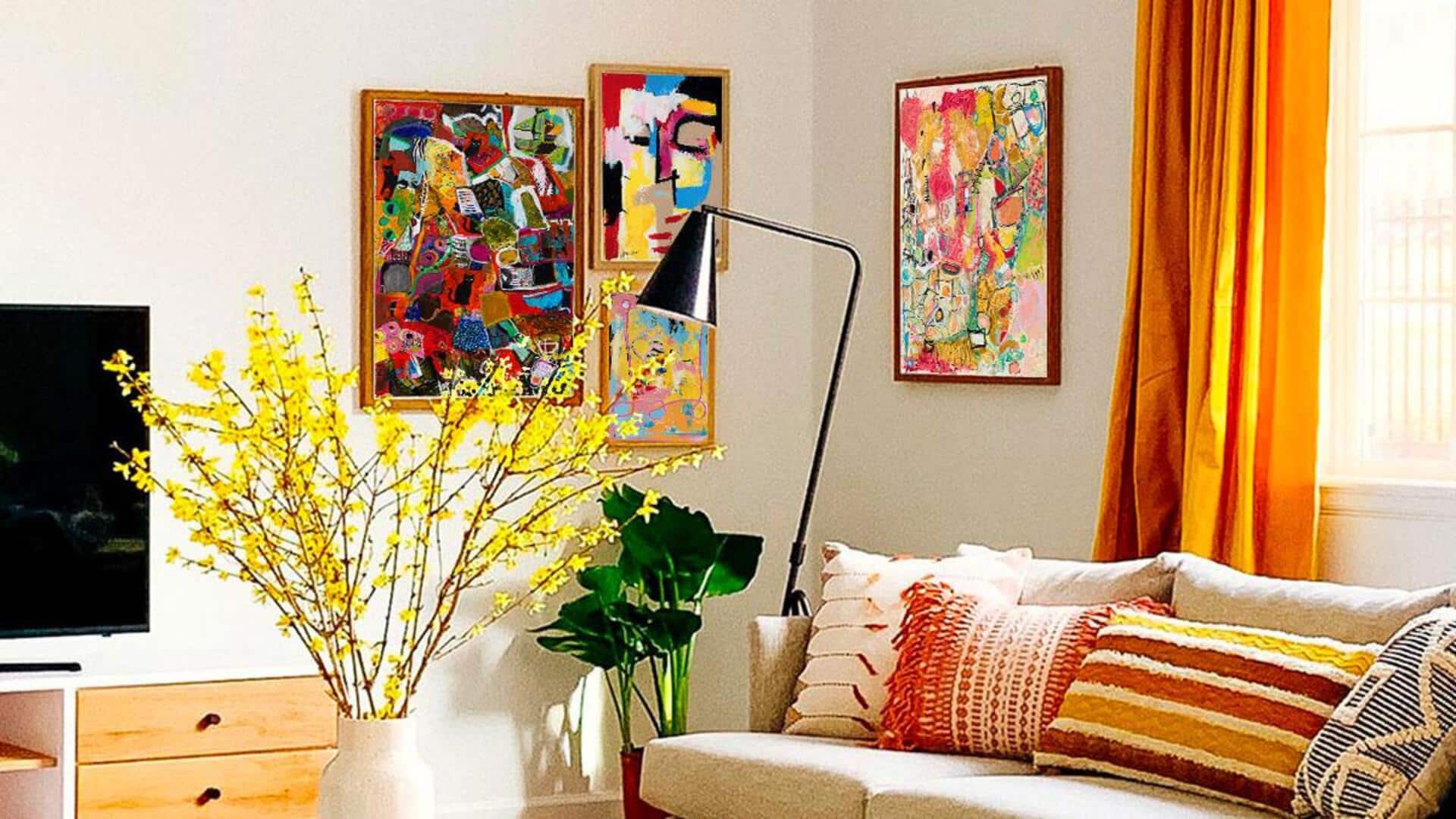 Add a harmonious look to your space with artworks  