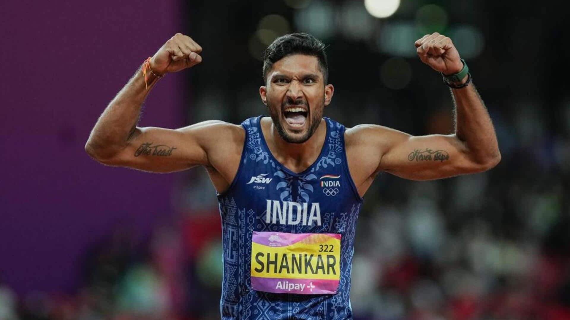 Asian Games, decathlon: Tejaswin Shankar secures silver, shatters national record