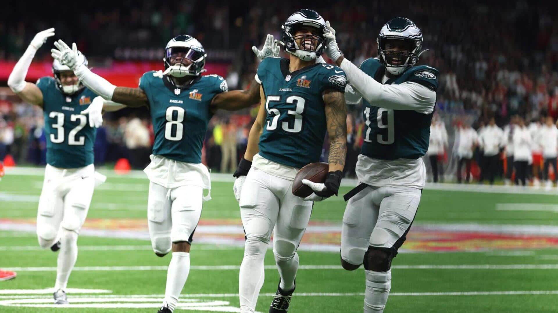 Philadelphia Eagles claim their second Super Bowl: Key stats