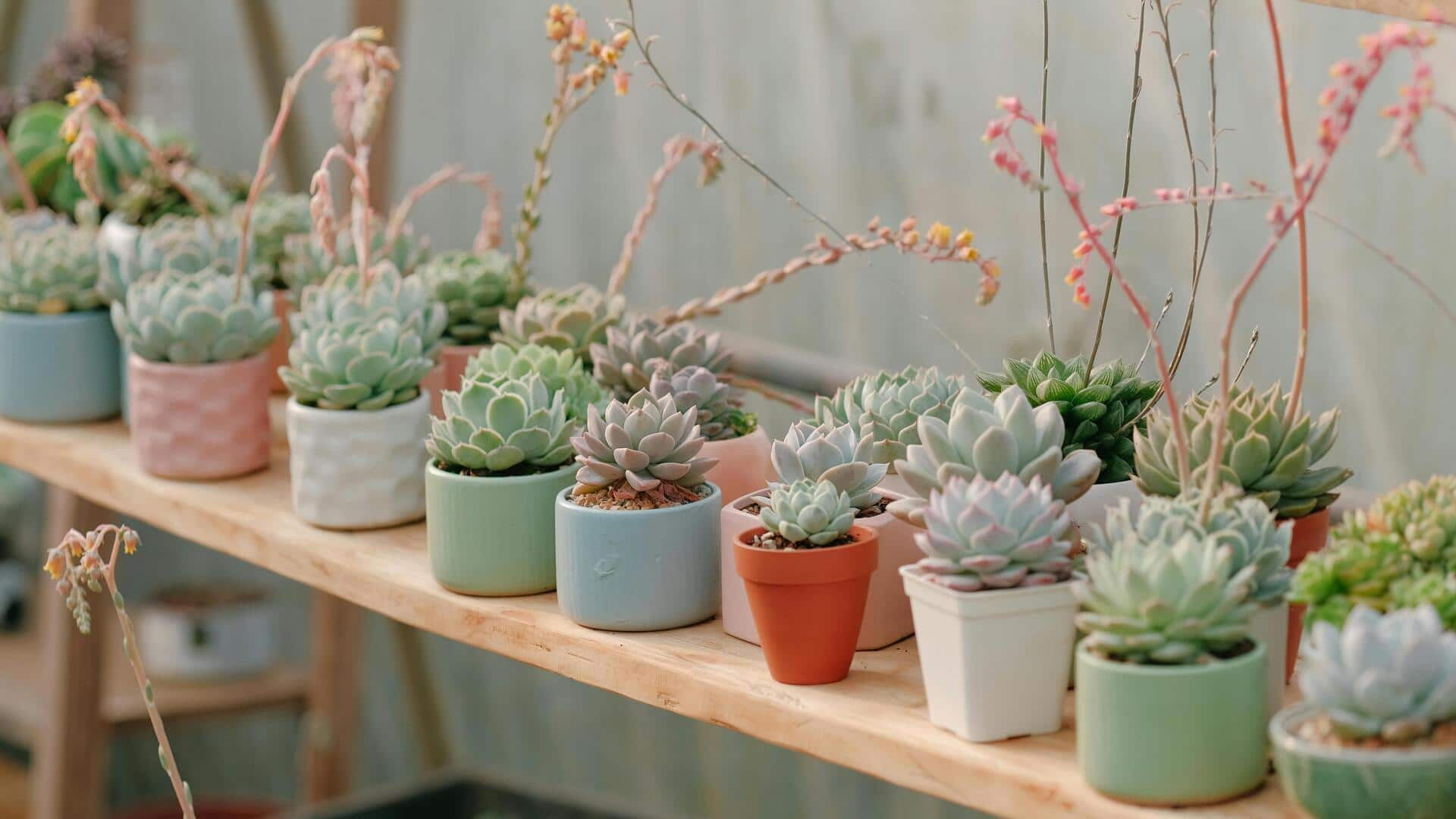 How to decorate your shelves with succulents