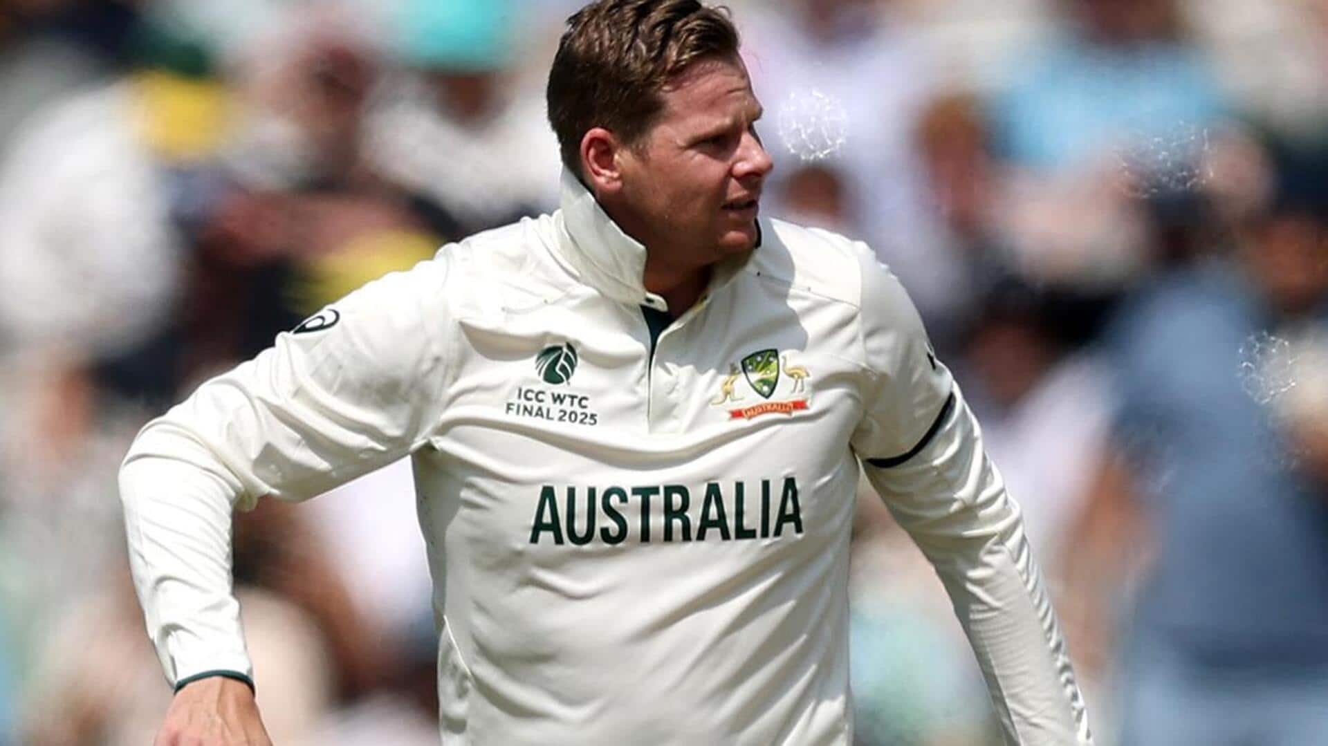 WTC final: Australia's Steve Smith dislocates right little finger WTC final: Australia's Steve Smith dislocates right little finger