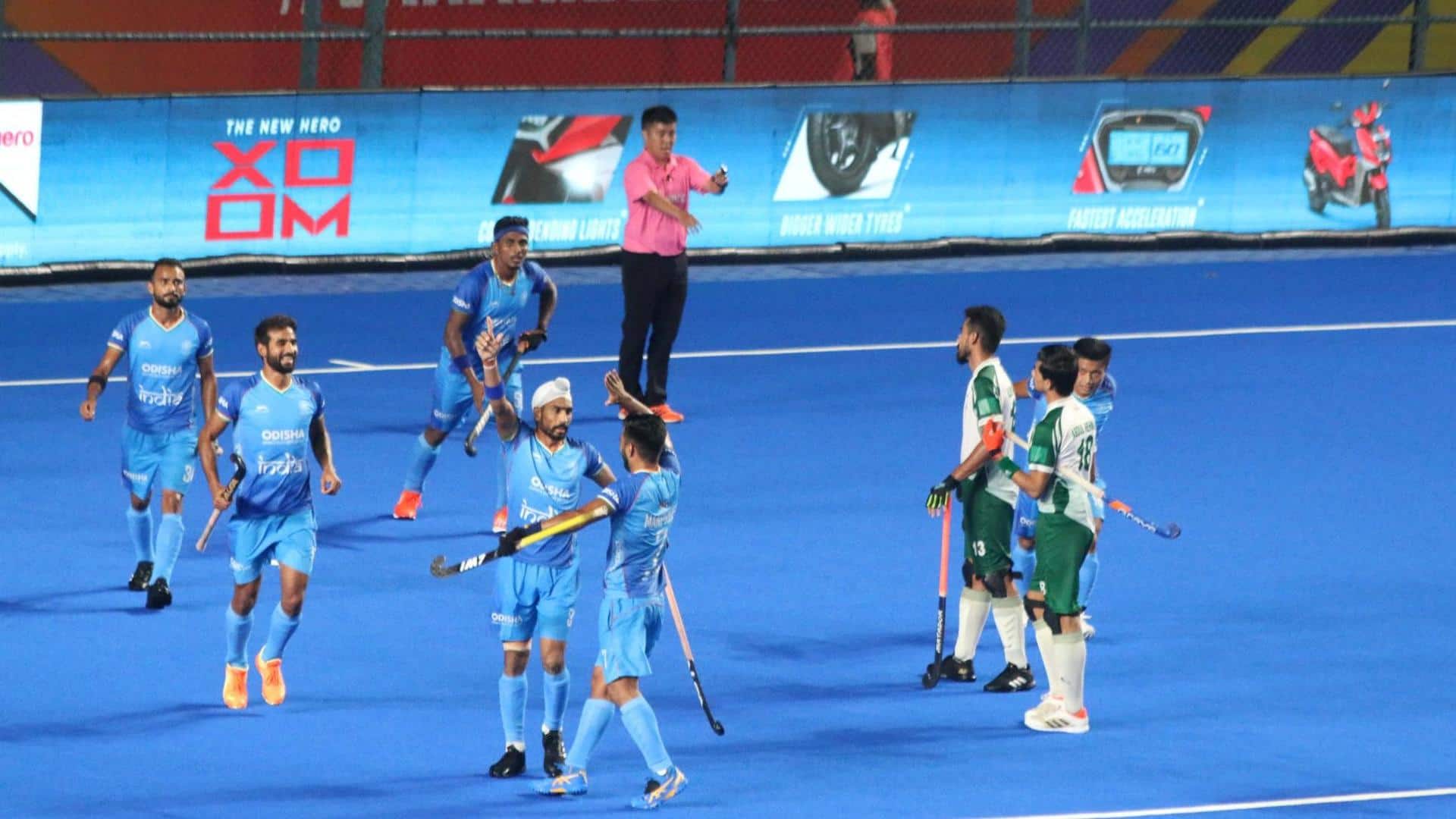 Asian Champions Trophy: Harmanpreet Singh's brace helps India beat Pakistan