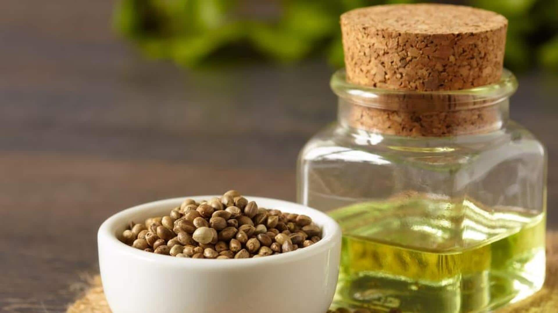 Moisturizing dry hands with hemp seed oil