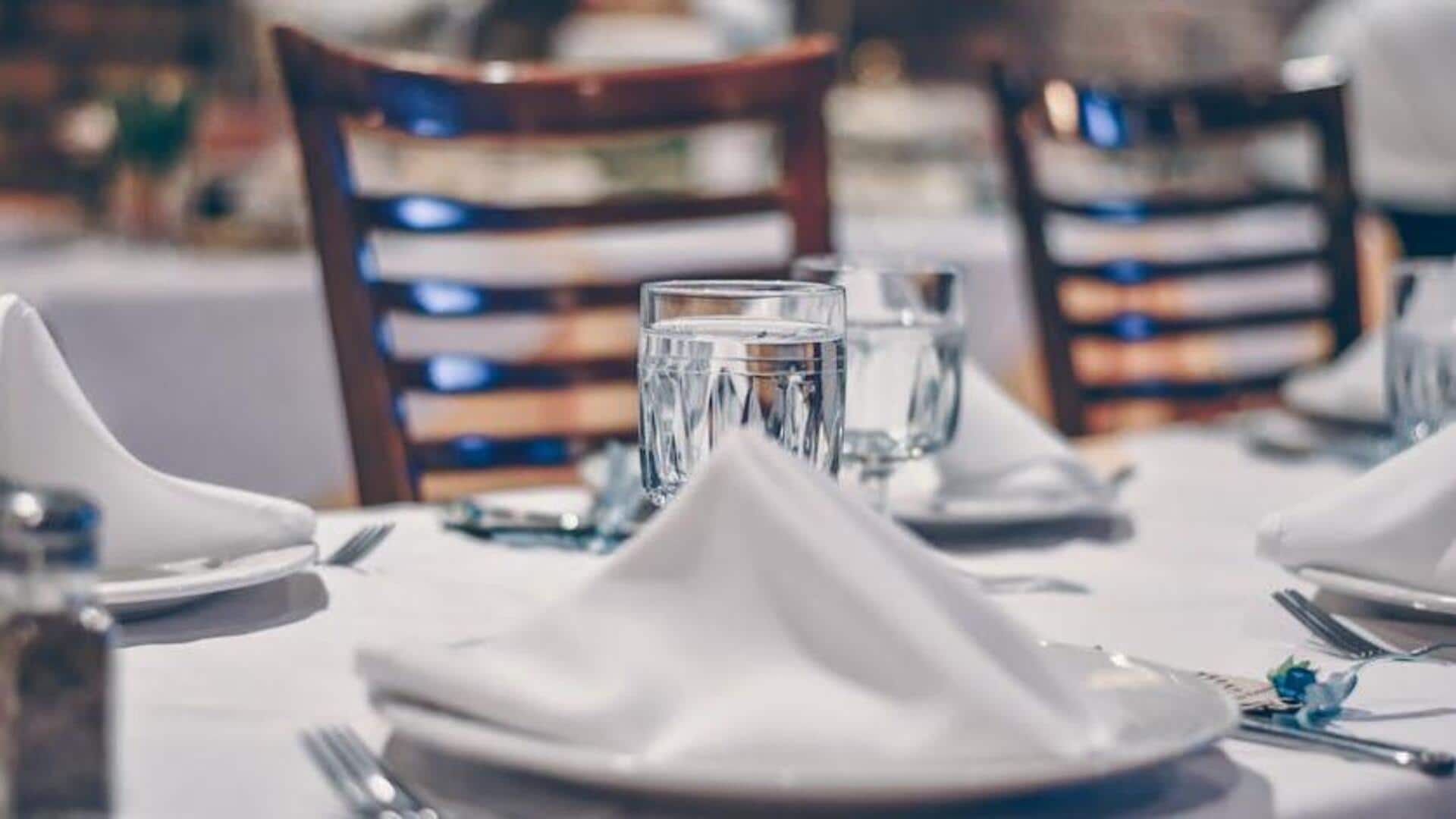 How to use your napkin right: Five etiquette rules
