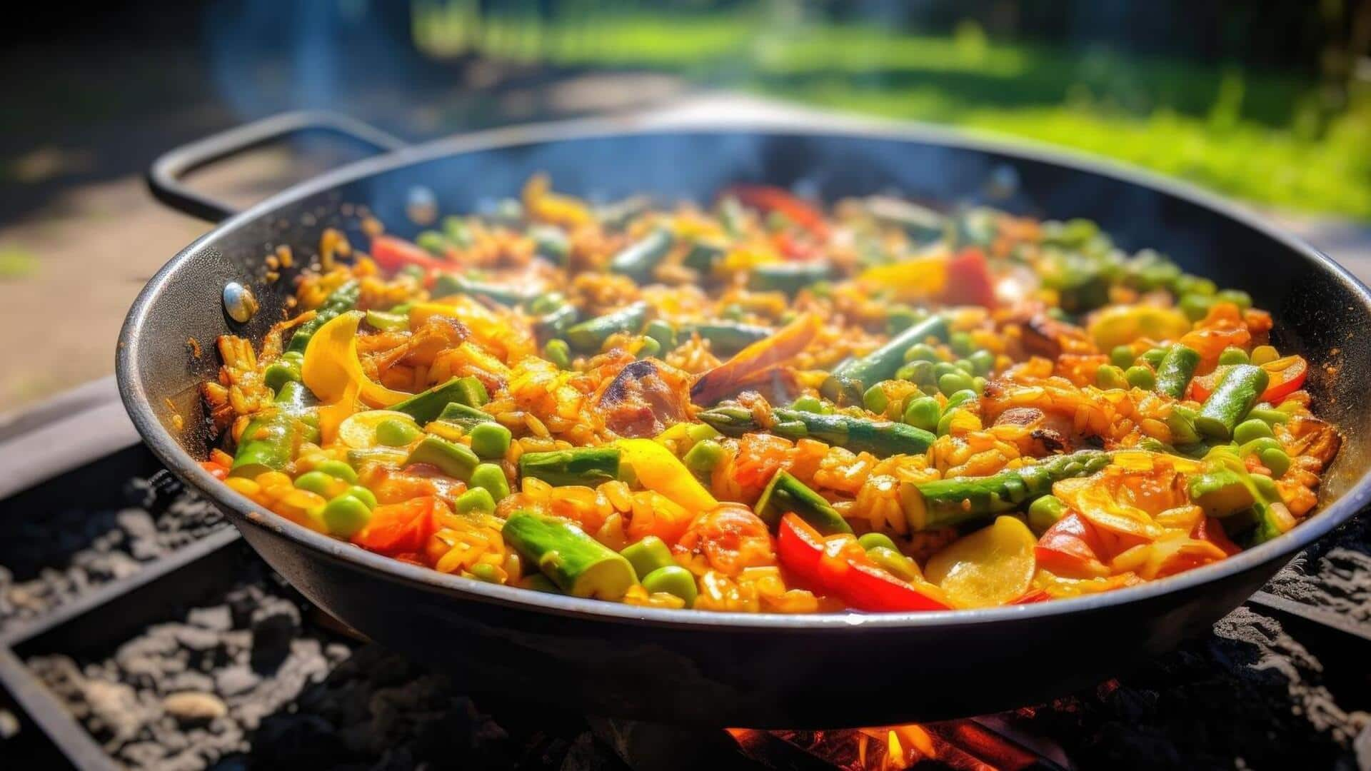 Check out this Spanish paella with artichokes recipe