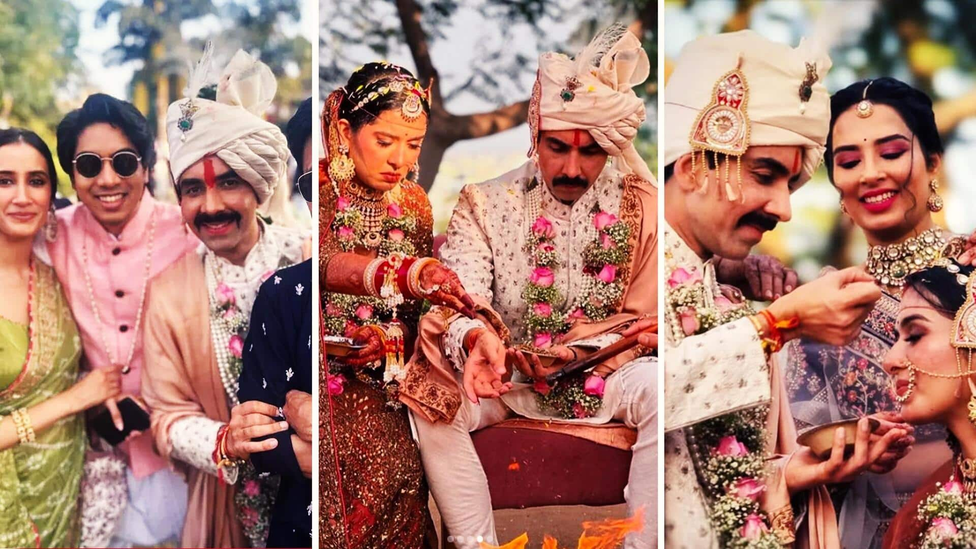 'Aspirants' actor Naveen Kasturia ties the knot with Shubhanjali Sharma