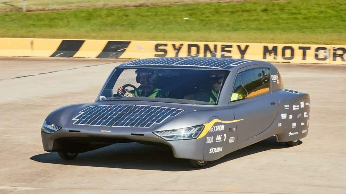 Solar-powered EV, made by students, sets world record for range