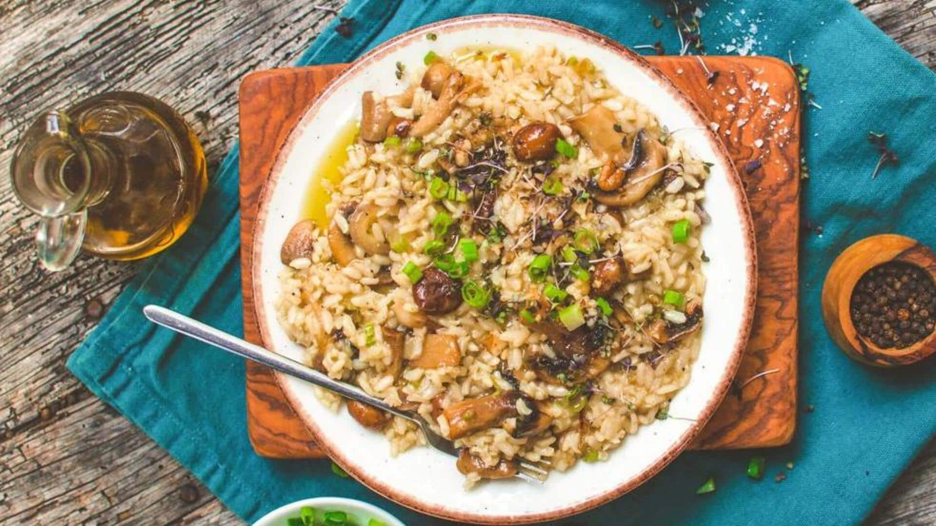 Check out this Italian vegan mushroom risotto tutorial