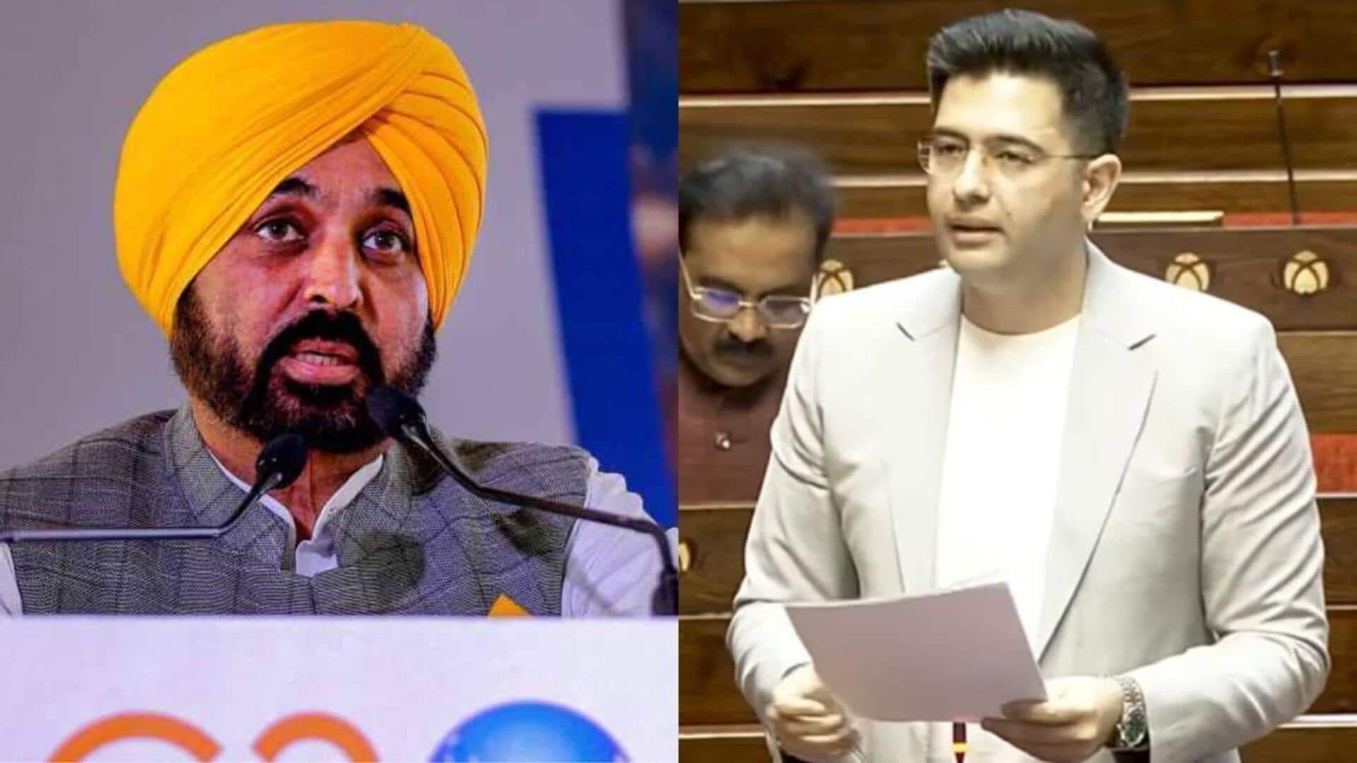 Bhagwant Mann's jibe at Raghav Chadha spices up BJP-AAP row