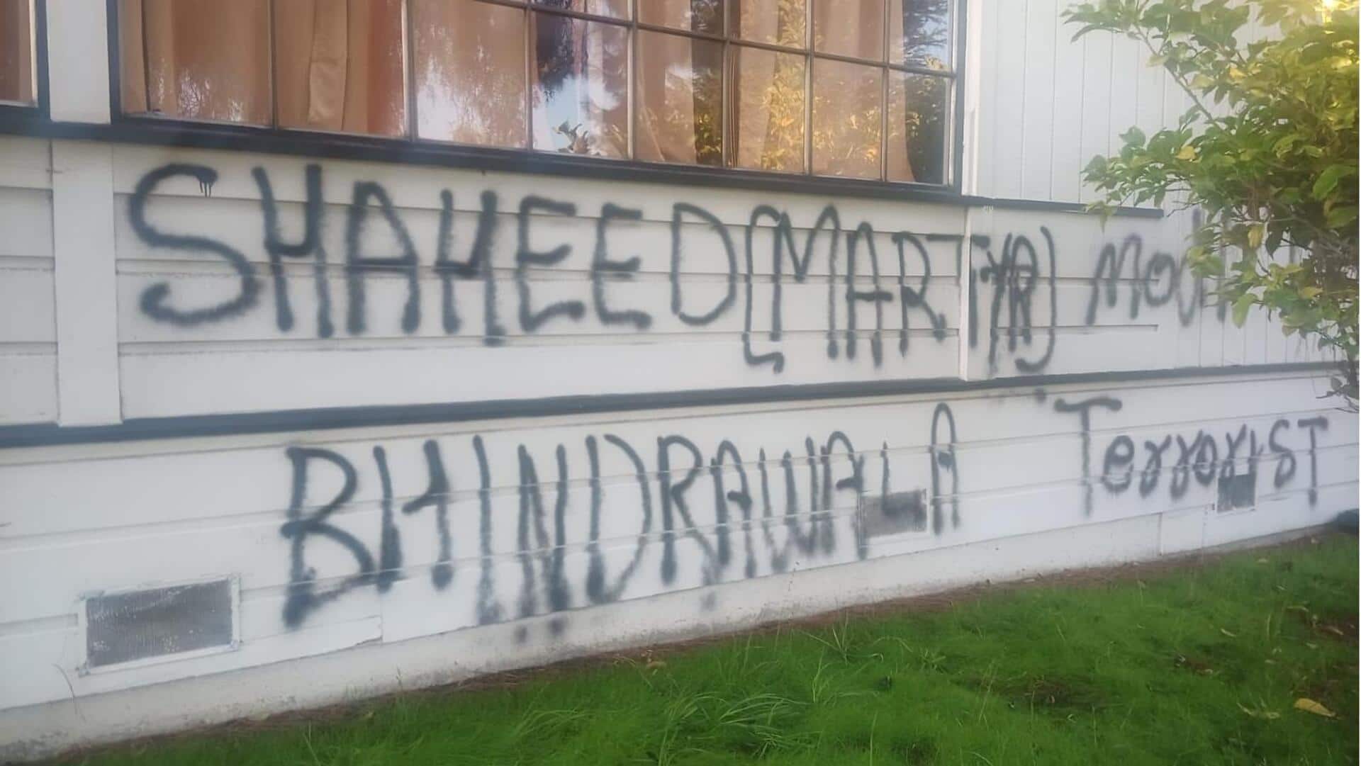 US: Hindu temple defaced with pro-Khalistani graffiti, India demands probe