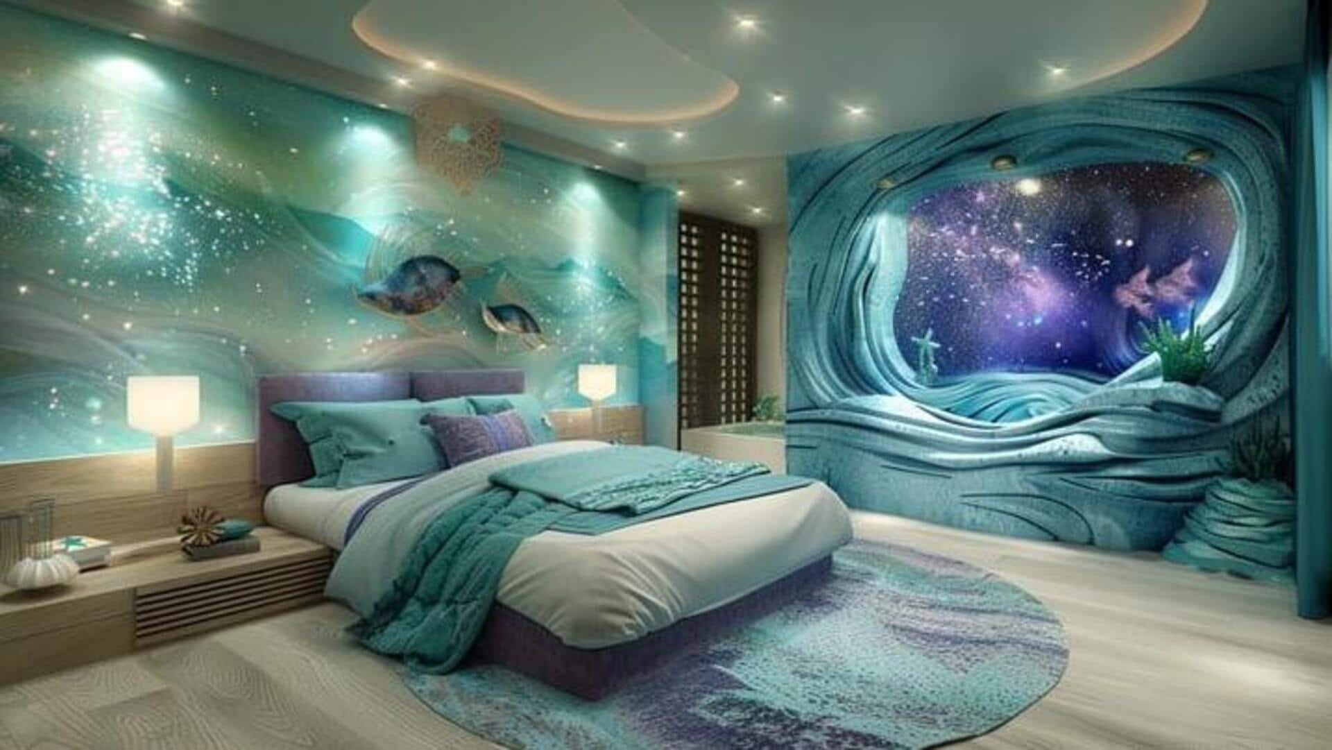 Crafting a cosmic galaxy bedroom