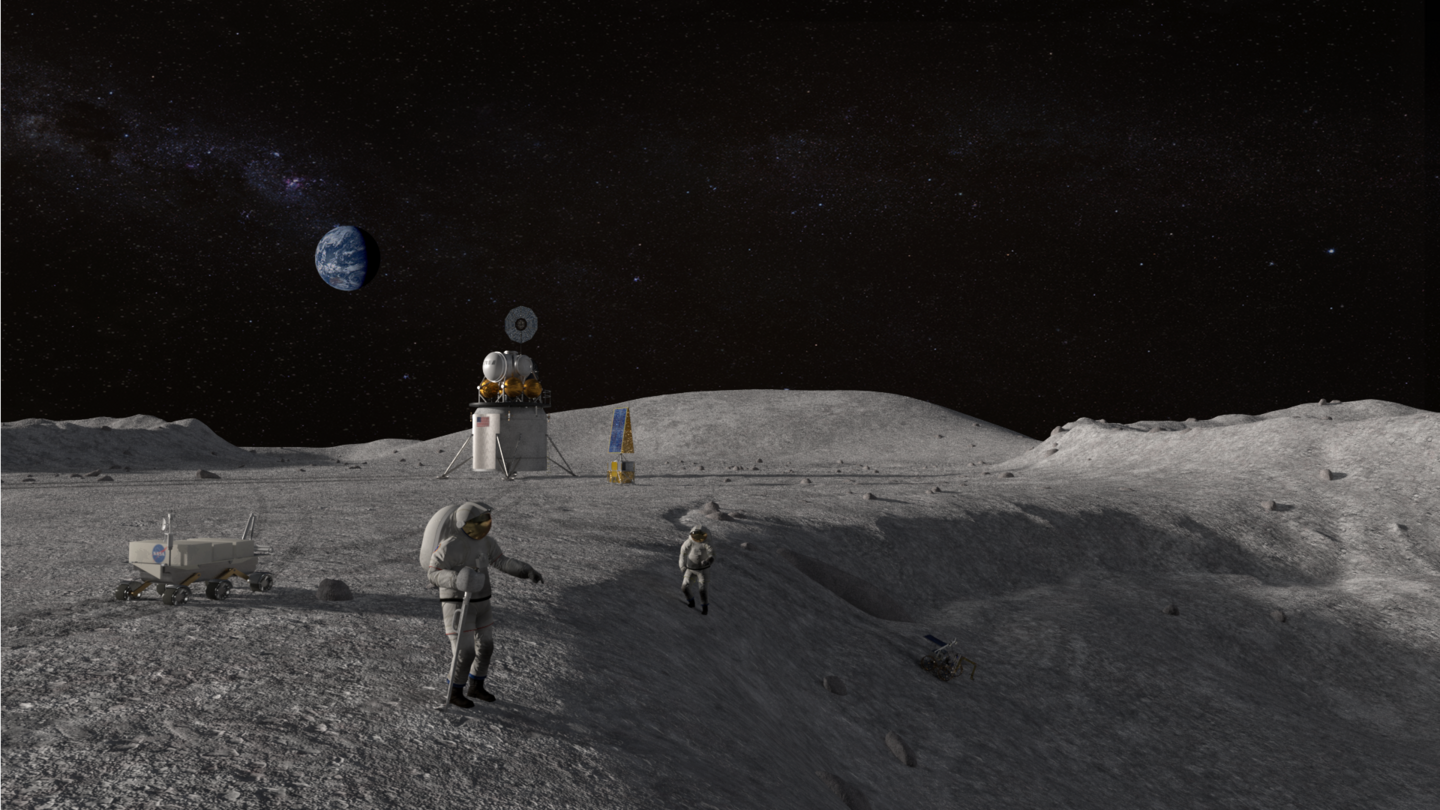 Hydrogen-rich regolith samples suggest the presence of water on Moon