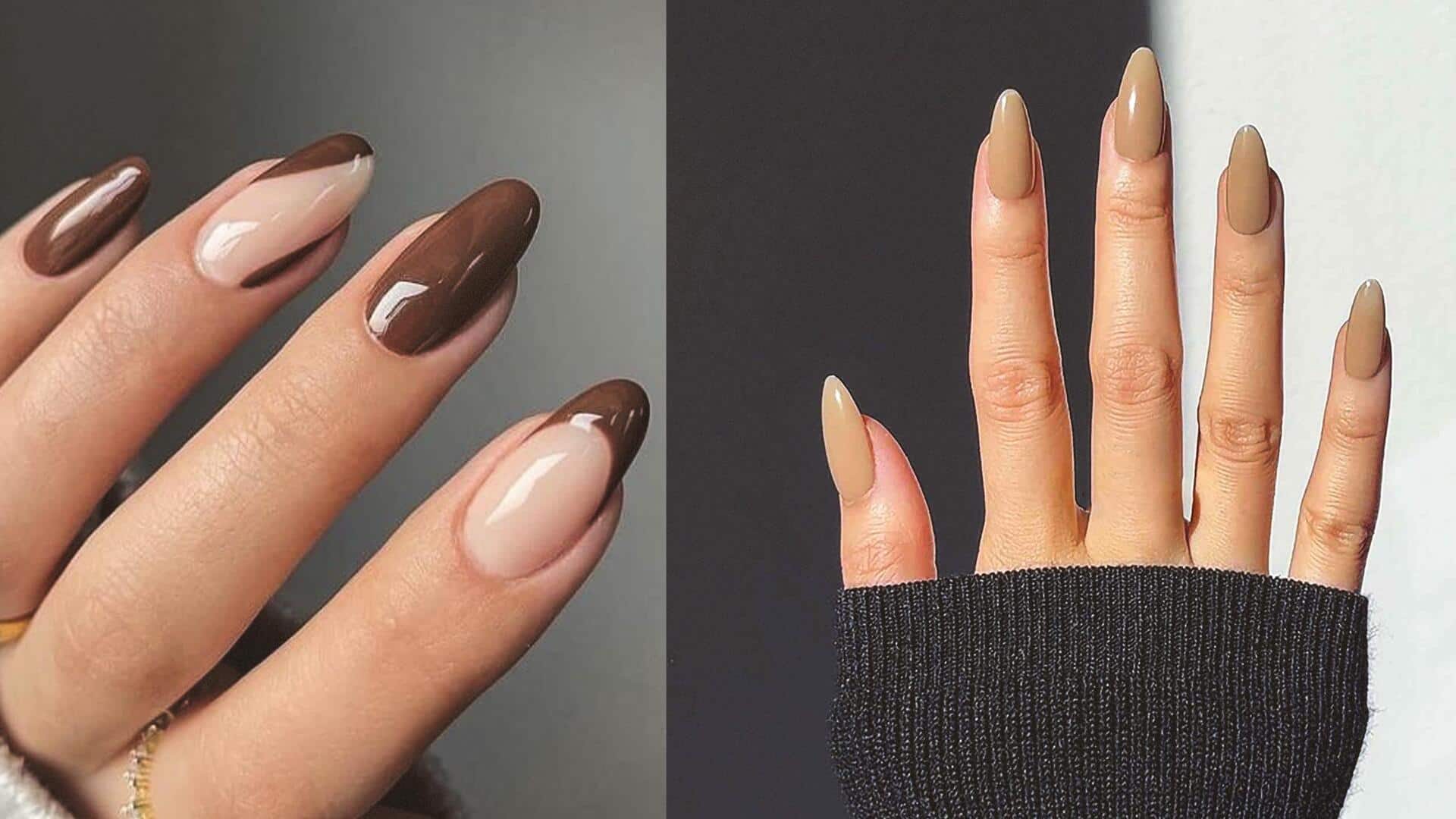 Chocolate milk French manicure: The sweet trend at your fingertips