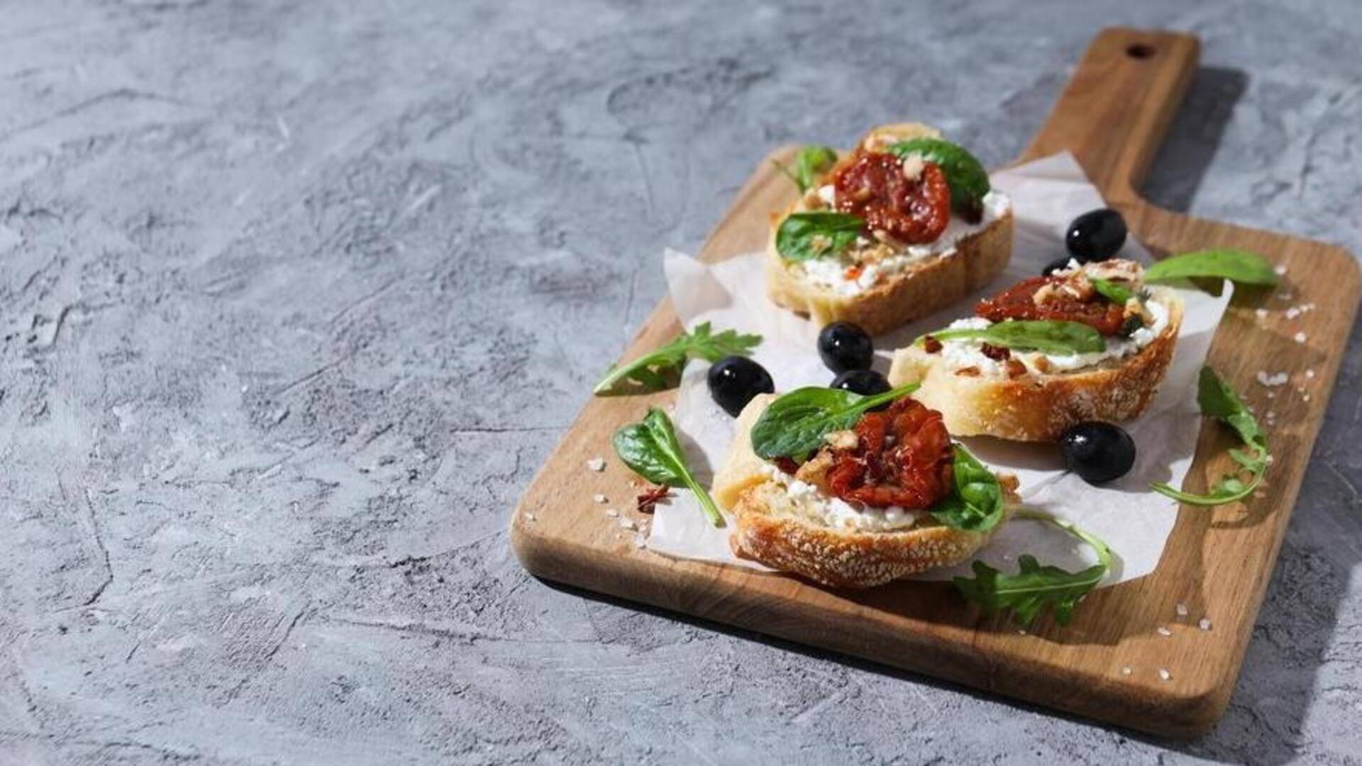 Impress your guests with this Tuscan white bean bruschetta recipe