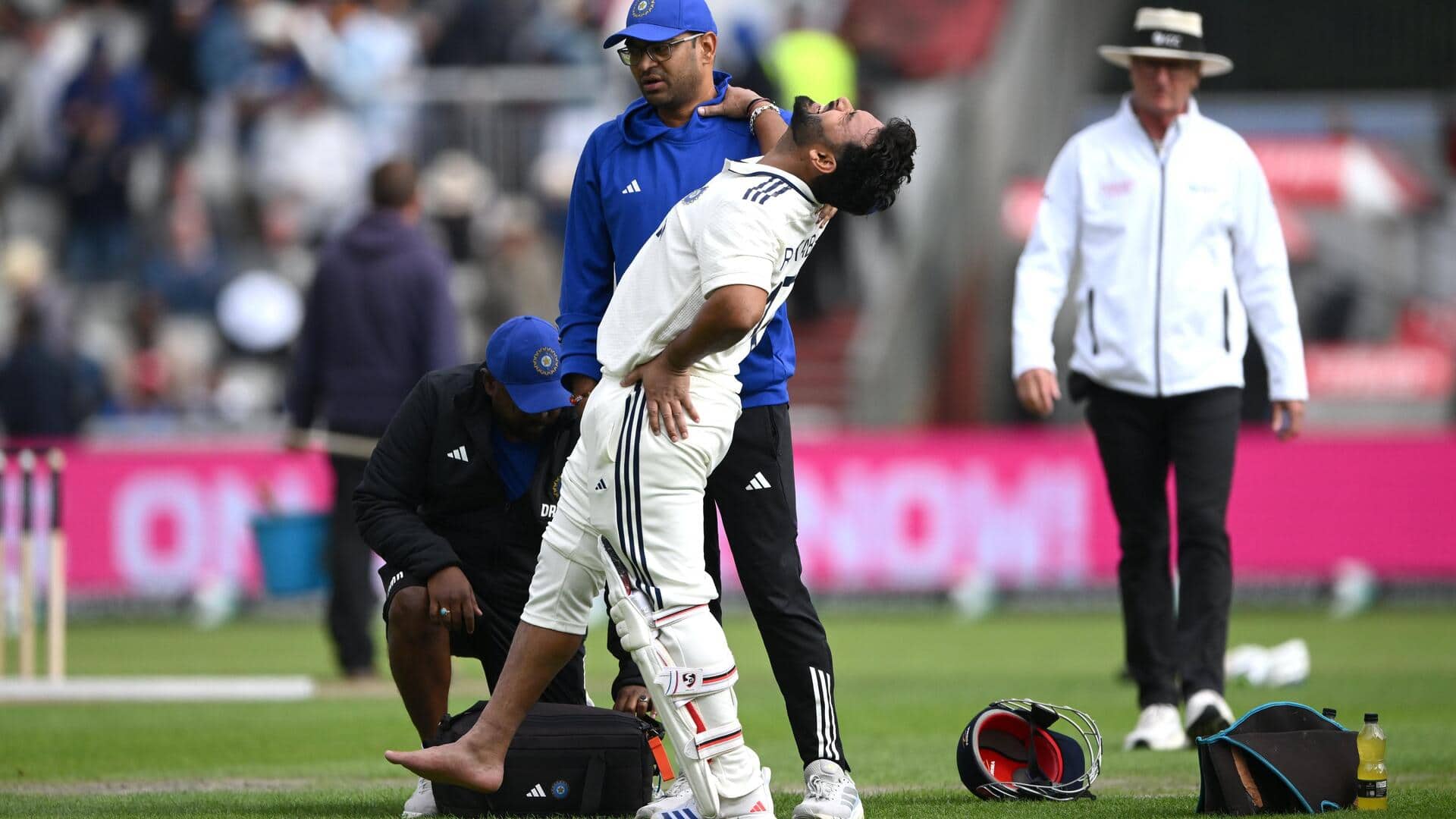 Toe fracture! Rishabh Pant could be out for six weeks Toe fracture! Rishabh Pant could be out for six weeks