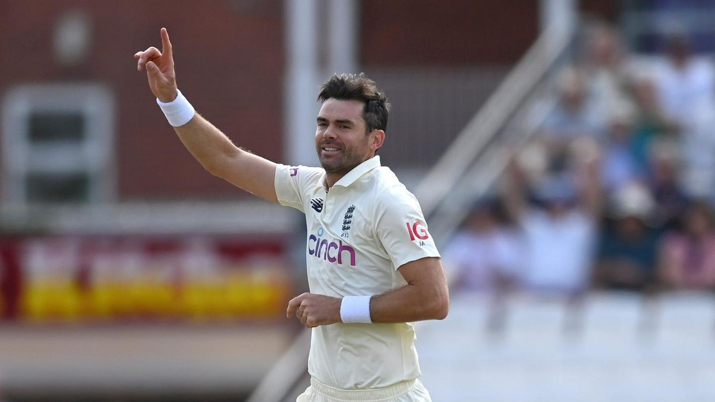 Anderson moves to number five among bowlers Anderson moves to number five among bowlers