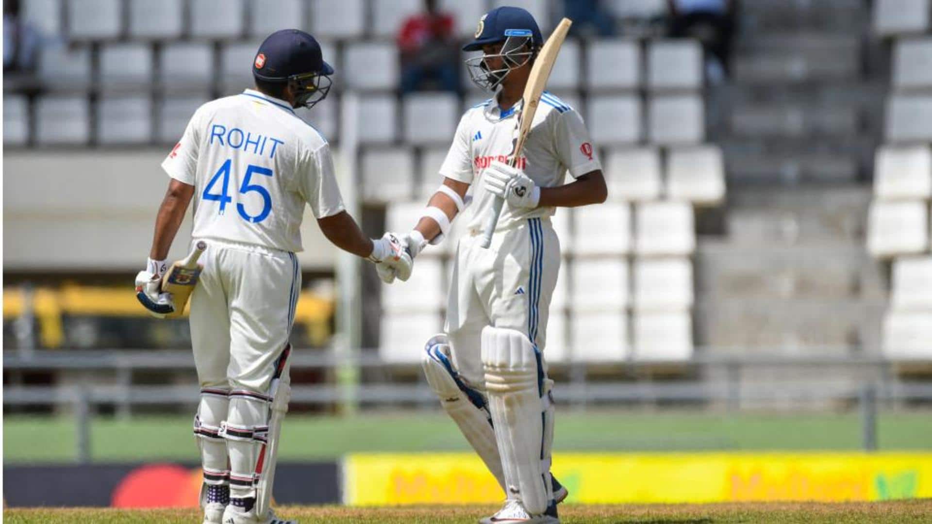 Rohit Sharma slams his fastest Test half-century: Key stats