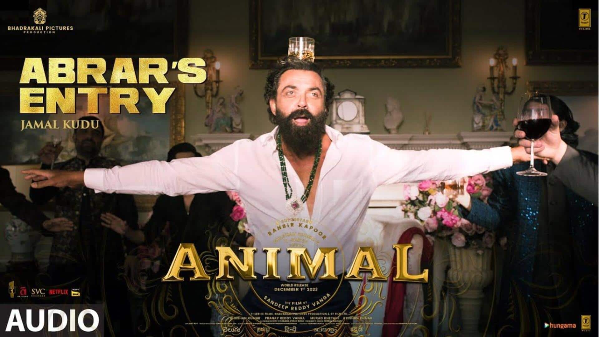 'Animal's 'Jamal Kudu': Bobby Deol's entry song is absolute banger