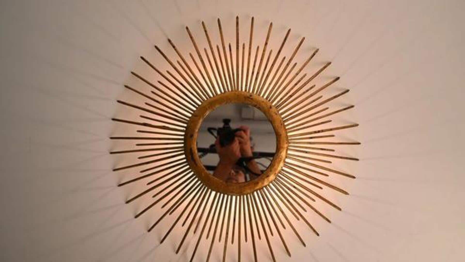 Create stunning sunburst mirrors, we tell you how