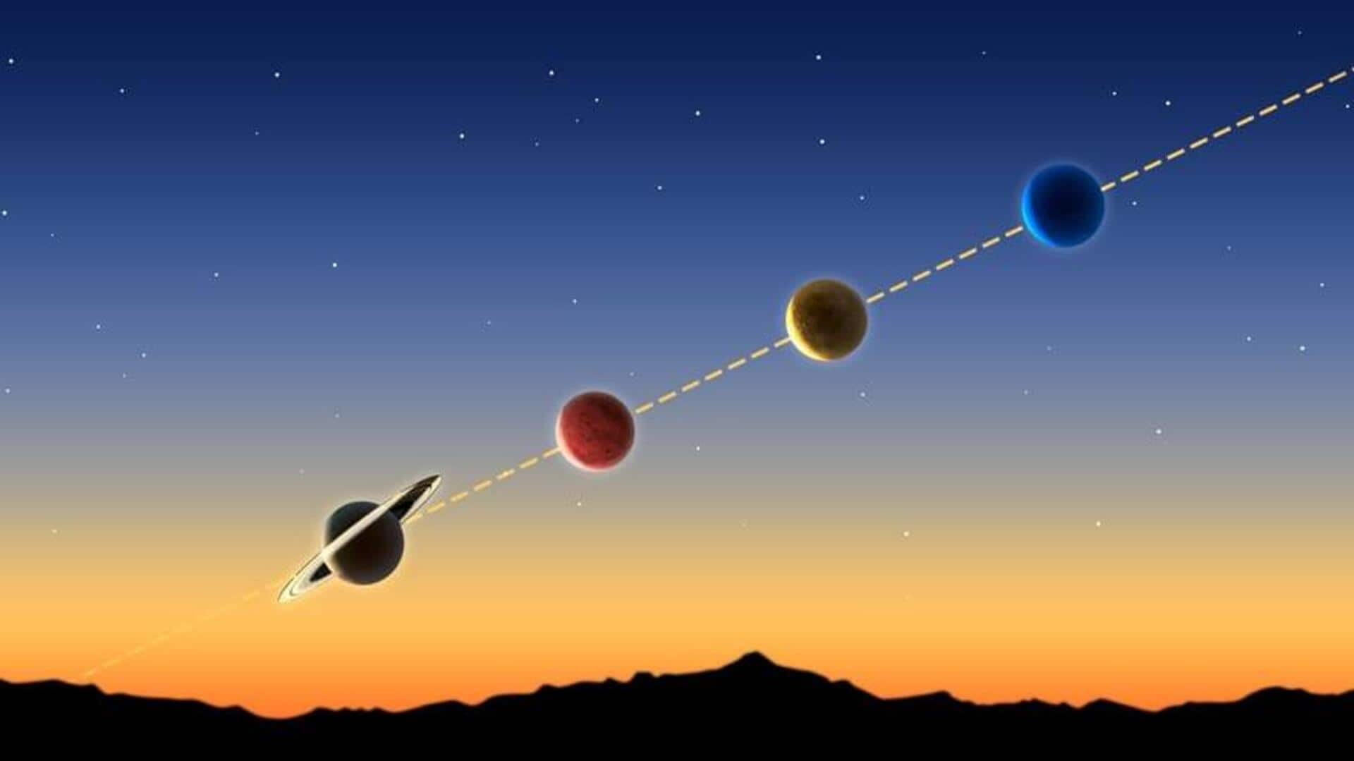 4-planet alignment in the sky this week: How to watch