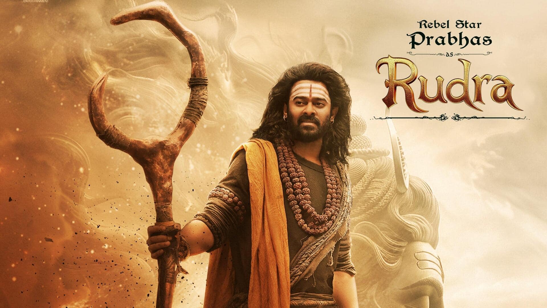 See Prabhas's stunning transformation as Rudra in 'Kannappa' poster