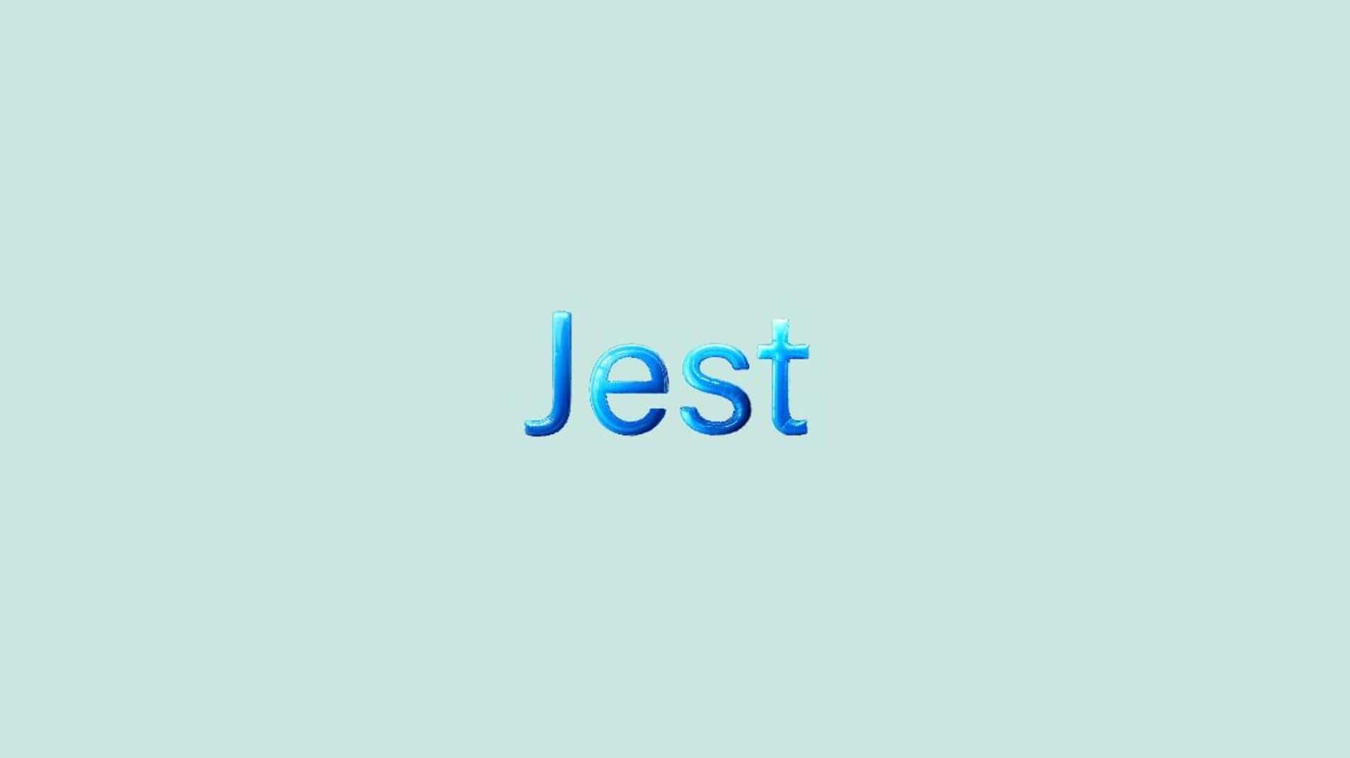 Word of the Day: Jest