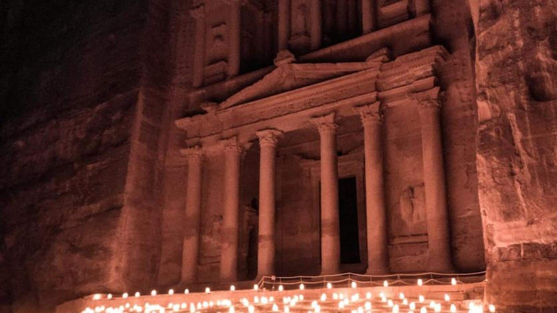 A nighttime journey through Petra, Jordan