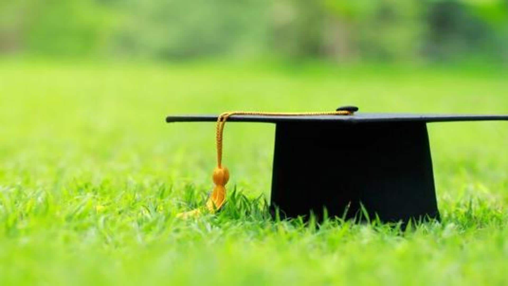 Graduation caps go green