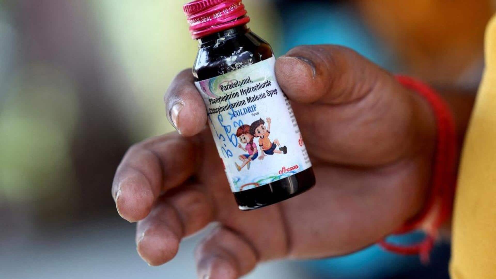 WHO names Coldrif among 3 'substandard' cough syrups in India WHO names Coldrif among 3 'substandard' cough syrups in India