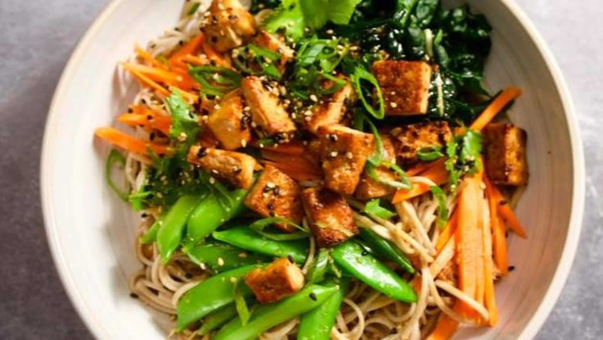 Energize your day with vegan buckwheat noodle bowls