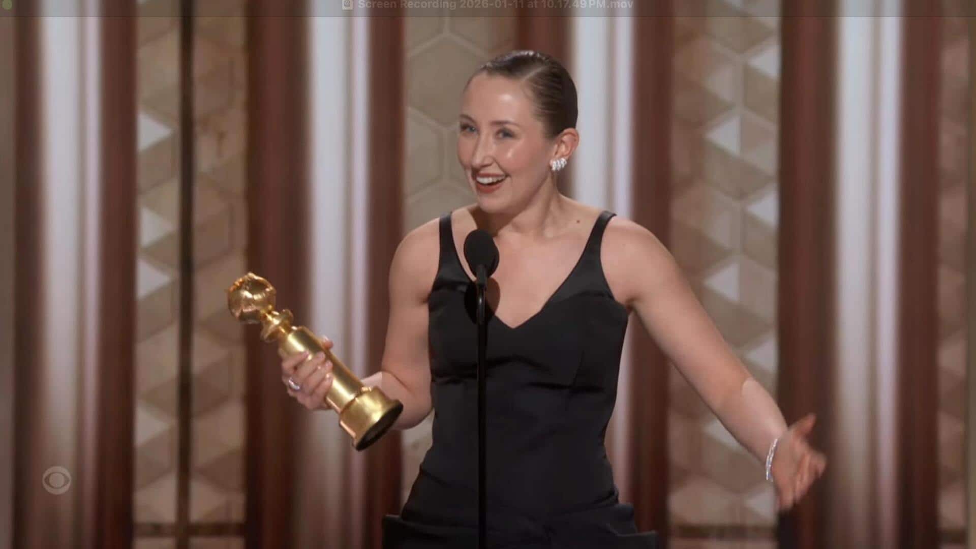 'Adolescence' star Erin Doherty wins first Golden Globe 