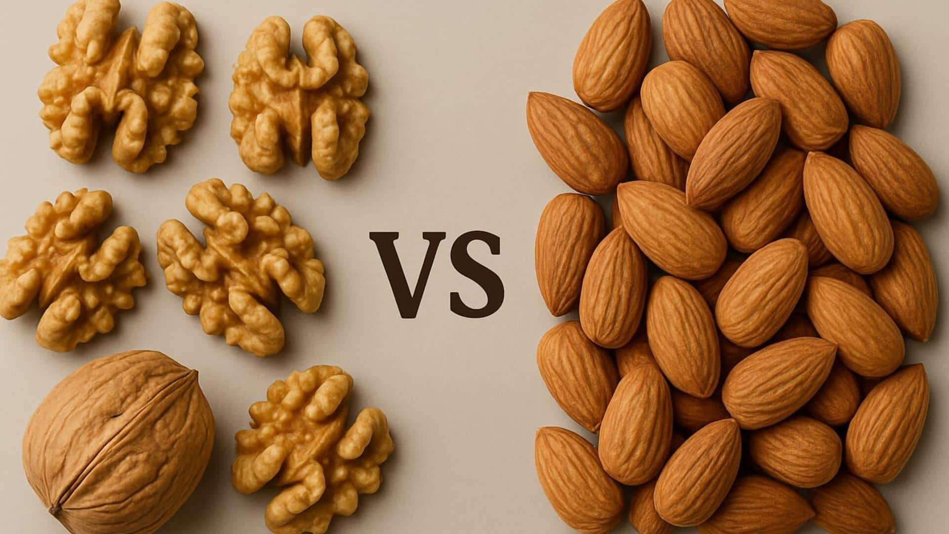 Almonds v/s walnuts: Which is a better protein source?