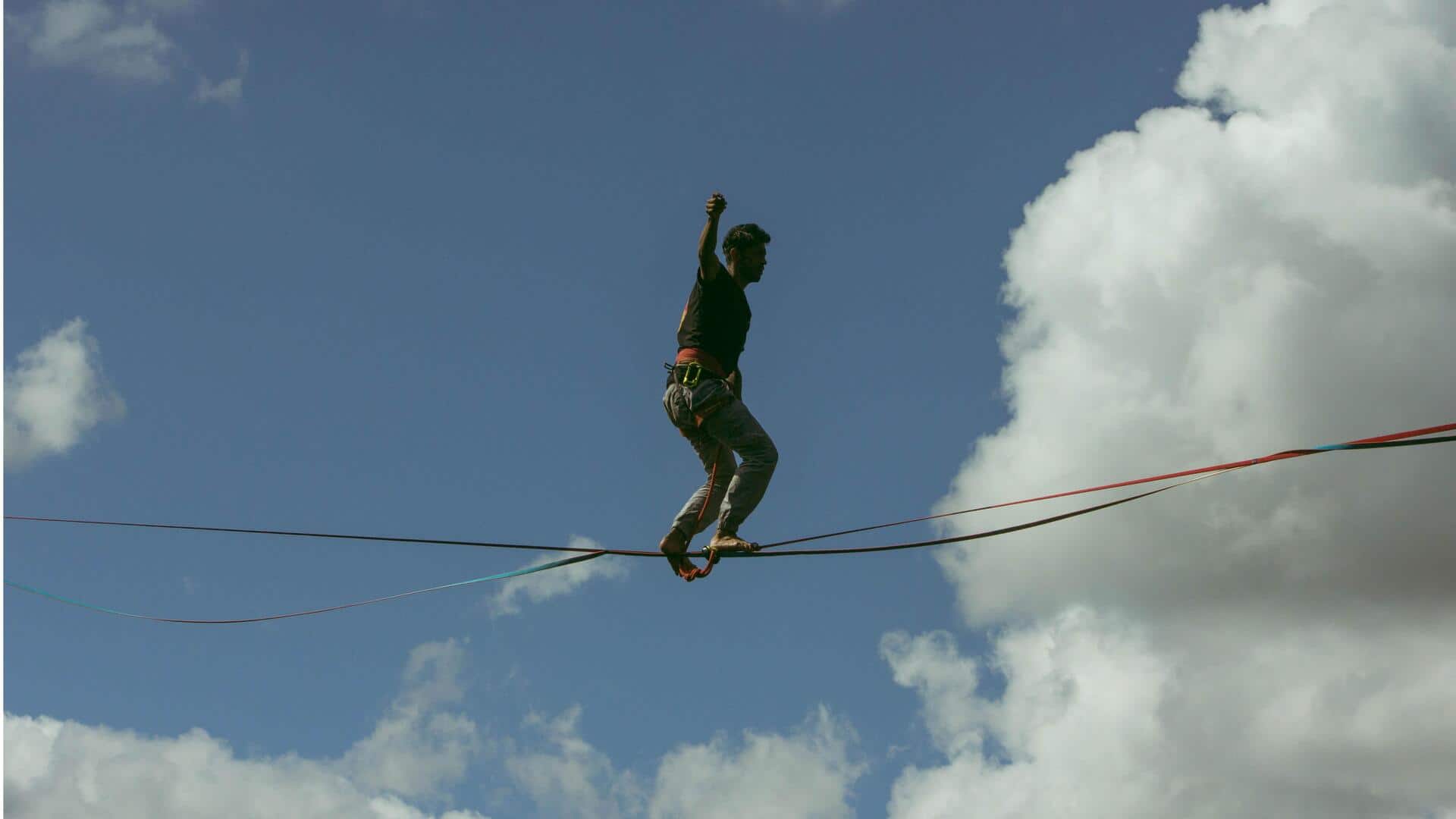 Slacklining: A powerful way to improve balance and focus