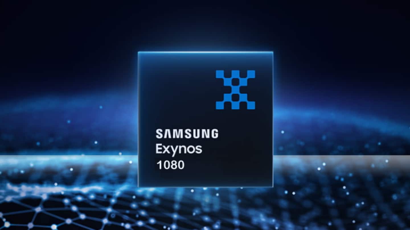 The handset is backed by an Exynos 1080 chipset The handset is backed by an Exynos 1080 chipset