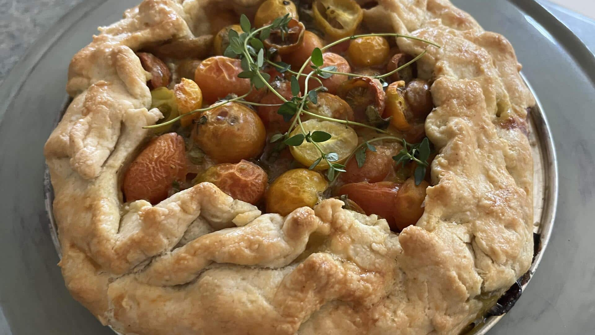 French ratatouille savory pie tutorial