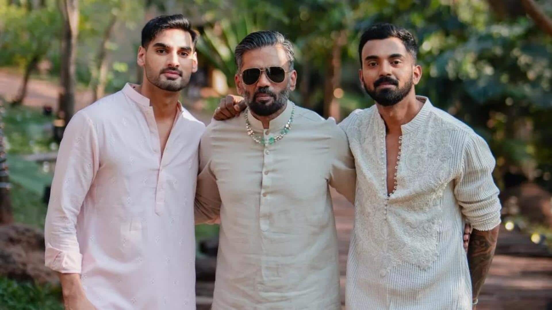 Suniel Shetty to team-up with son Ahan, son-in-law KL Rahul Suniel Shetty to team-up with son Ahan, son-in-law KL Rahul