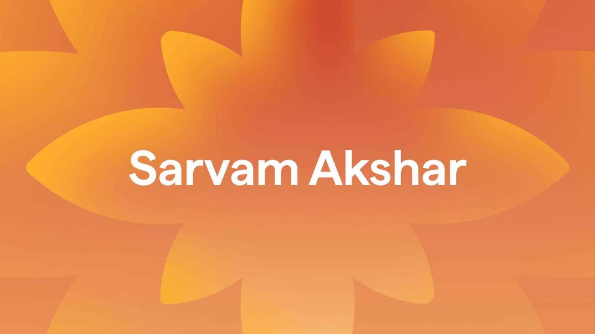 Sarvam Akshar showcased at AI Impact Summit: How it works