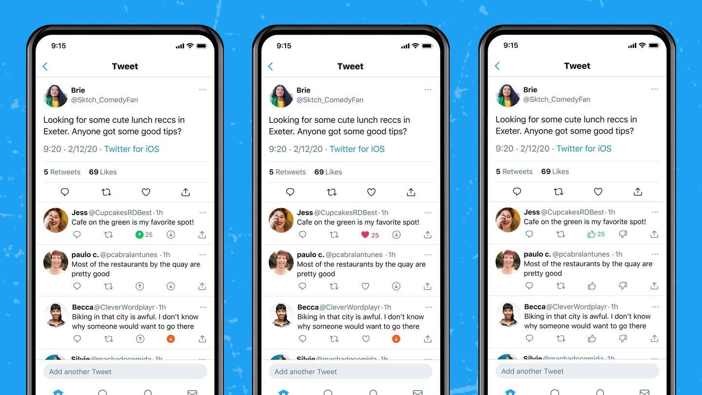 Twitter will test various implementations of upvote/downvote system Twitter will test various implementations of upvote/downvote system