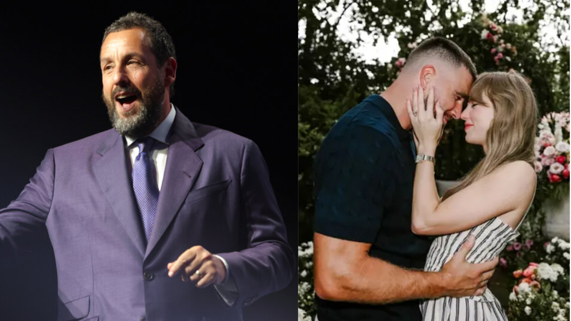 Adam Sandler played basketball hours before officiating Taylor-Travis wedding