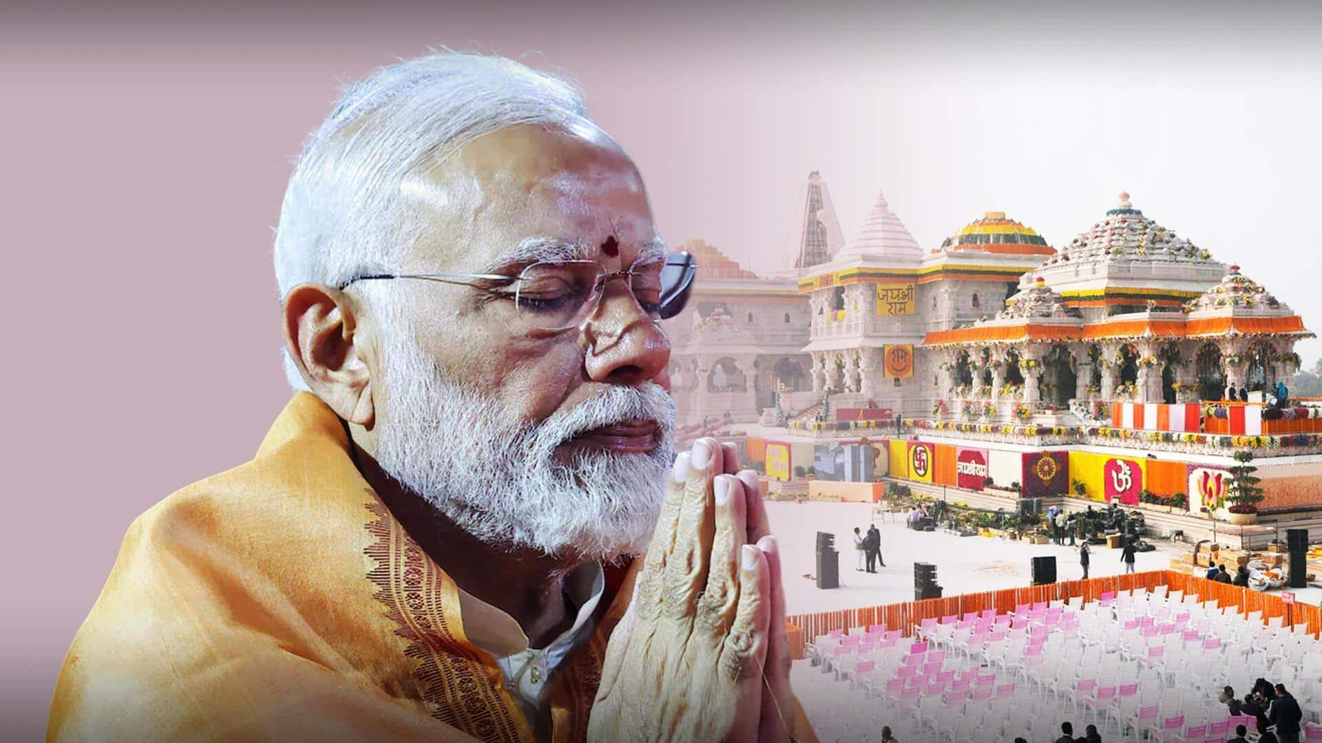 PM Modi to lead rituals of Ram Mandir consecration today