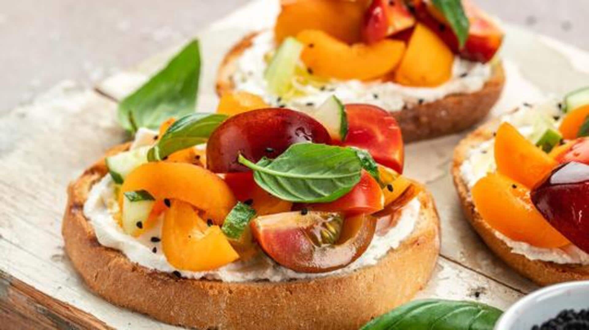 Quick and tasty: Roasted bell pepper bruschetta