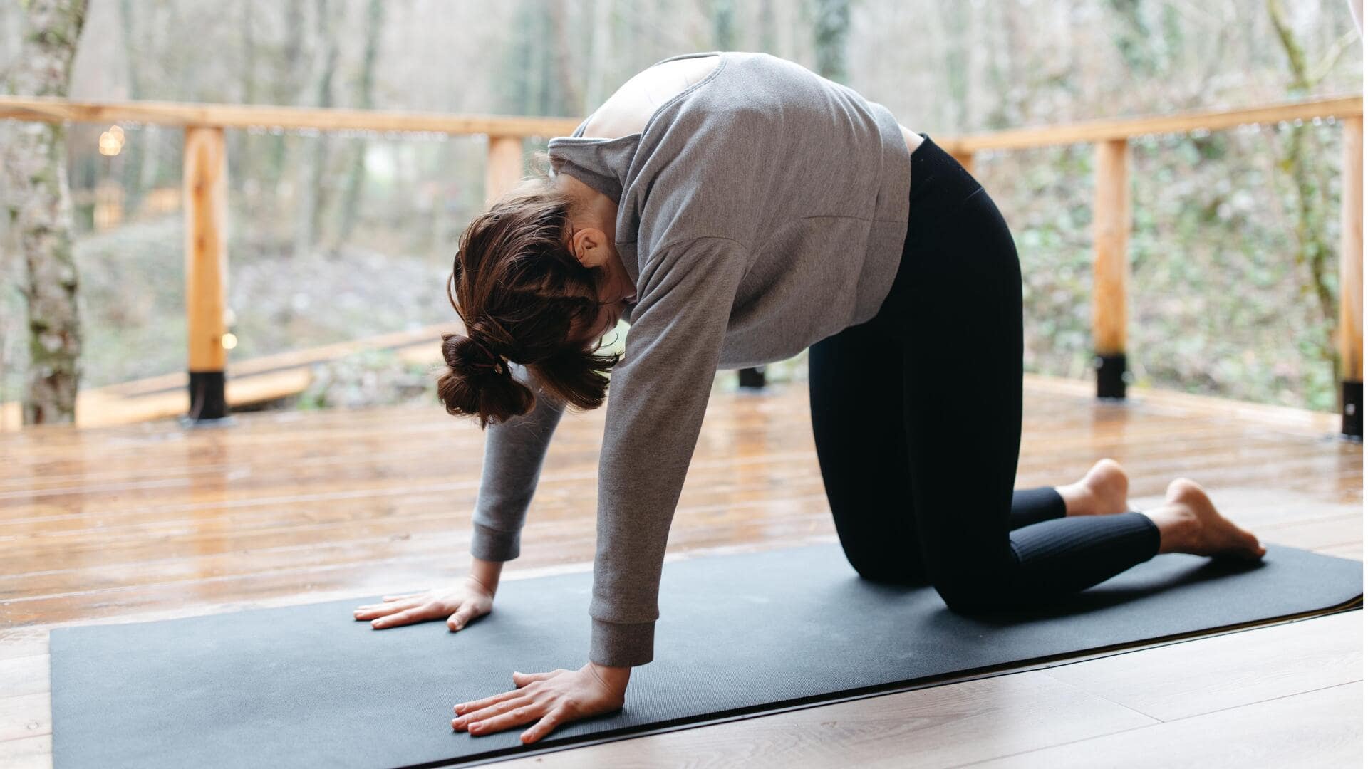 Cat-cow stretch: Try this exercise for a more flexible spine