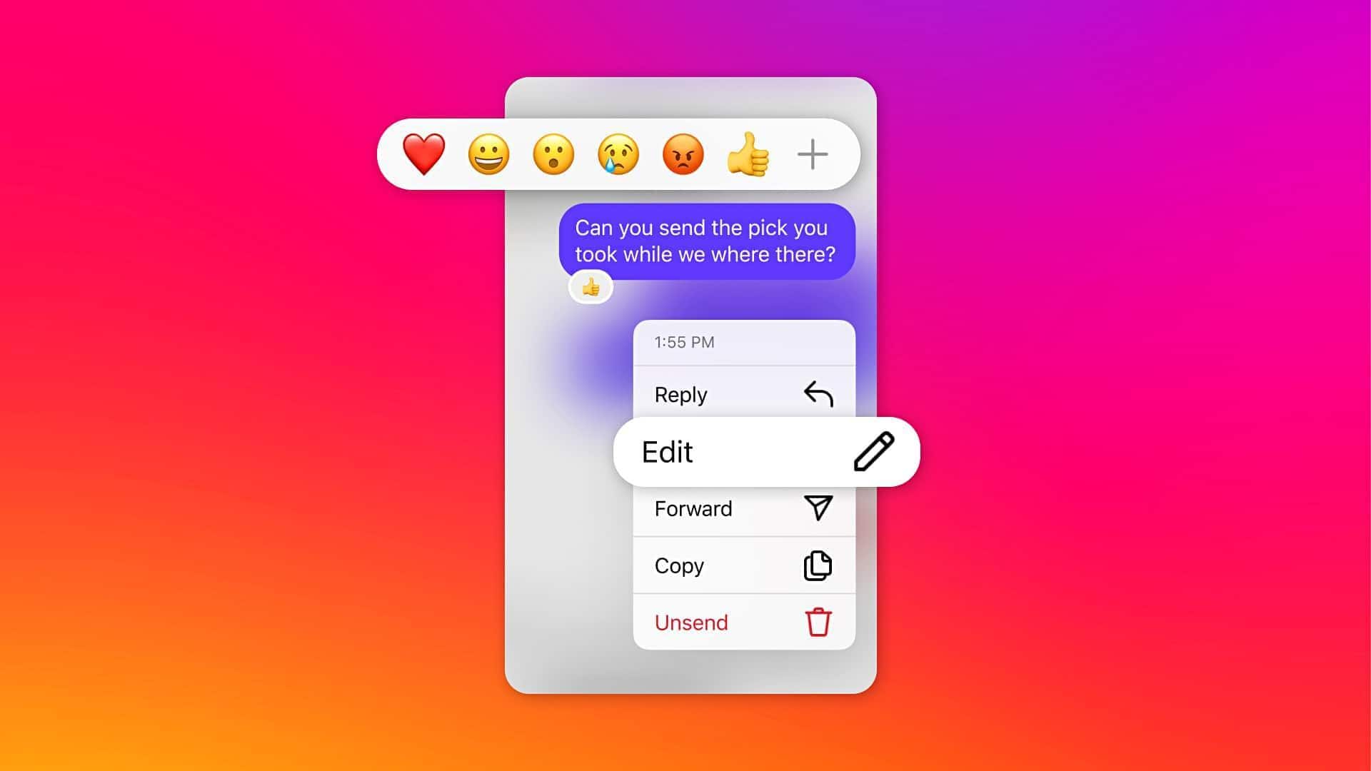 Say goodbye to typos! Here's how to edit Instagram DMs