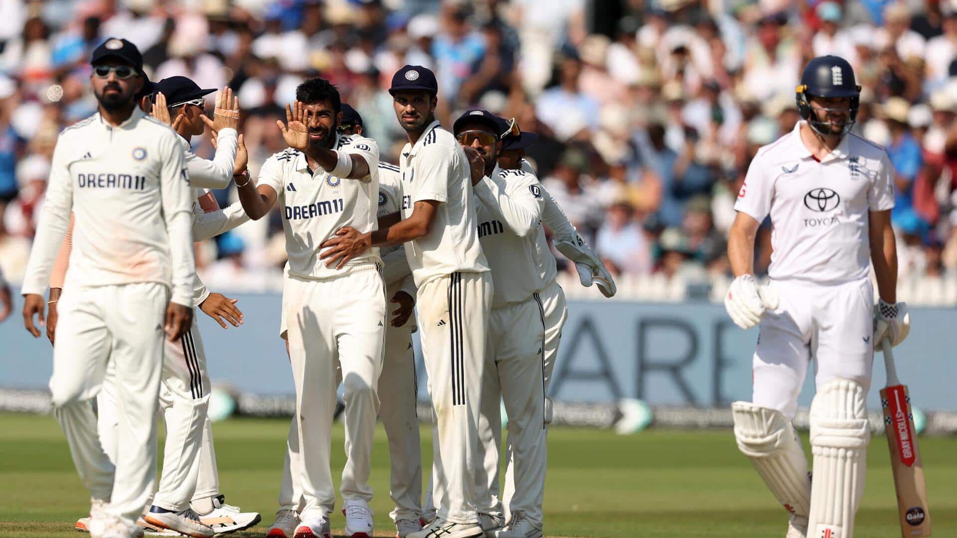 Prueba de Lord, día 4: India tiene 58/4 en 193. Prueba de Lord, día 4: India tiene 58/4 en 193.